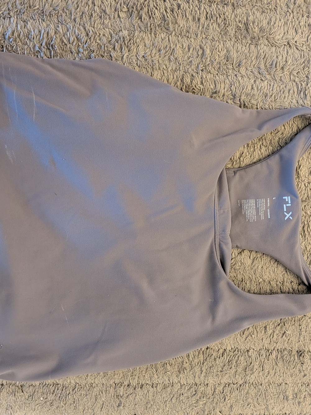 FLX Women's Racerback Sports Bra Tank in Dusty Lavender